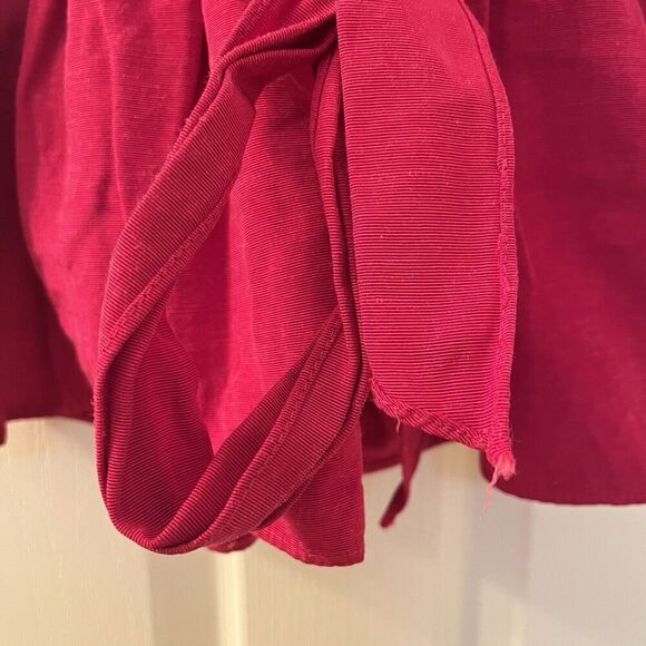 Vintage Jessica McClintock Gunne Sax Burgundy Taffeta & Lace Dress Girls Size 2T - Picture 12 of 12